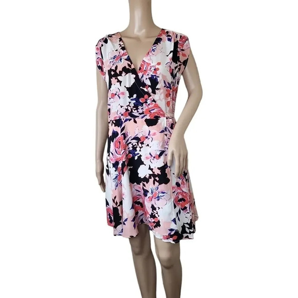 YUMI KIM Soho Mixer Wrap Dress Peach Coral Rose - Picture 5 of 7